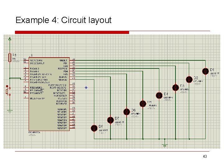 Example 4: Circuit layout 43 