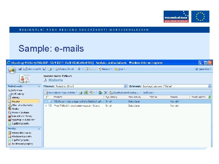 Sample: e-mails 