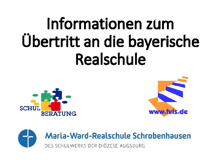 Informationen zum Übertritt an die bayerische Realschule 