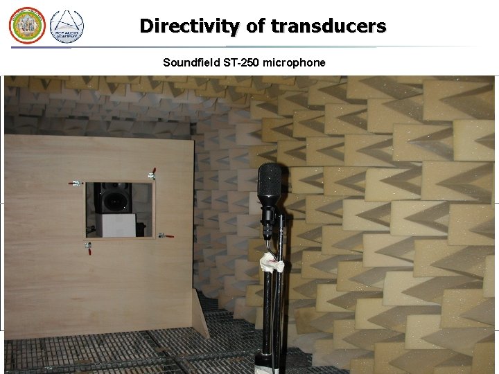 Directivity of transducers Soundfield ST-250 microphone 