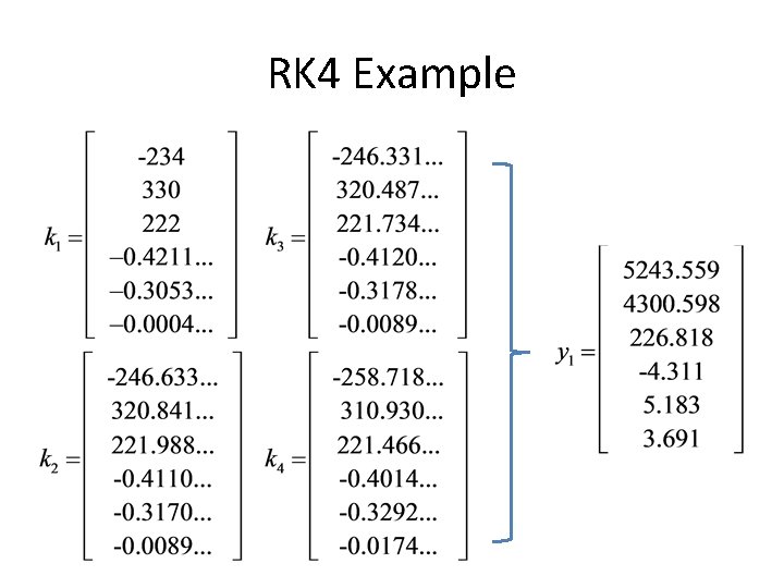 RK 4 Example 