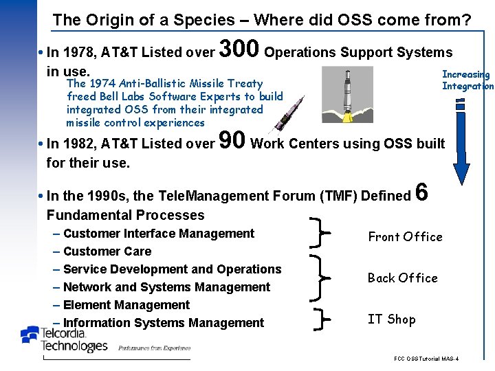 The Origin of a Species – Where did OSS come from? In 1978, AT&T