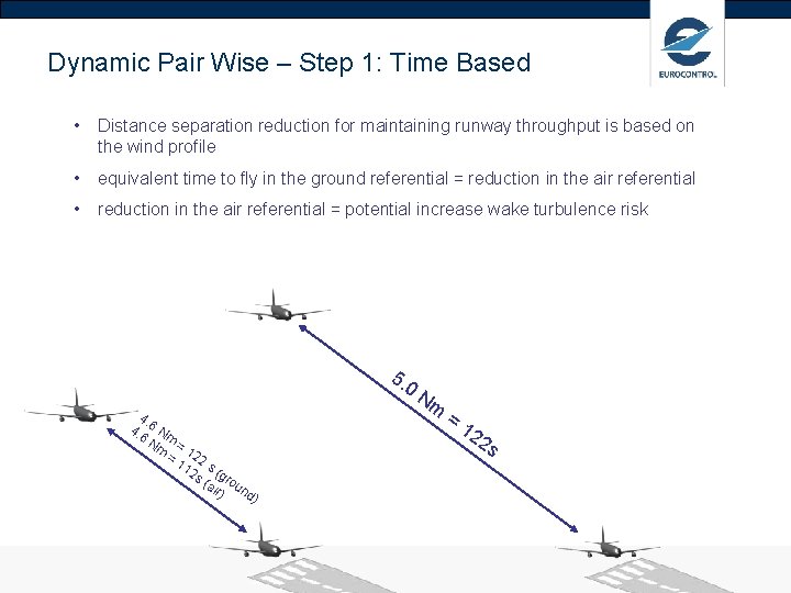 Dynamic Pair Wise – Step 1: Time Based • Distance separation reduction for maintaining