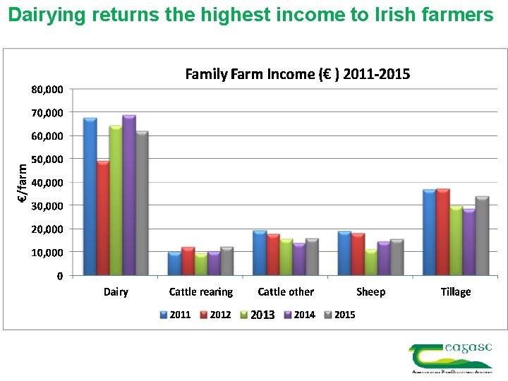 Dairying returns the highest income to Irish farmers 