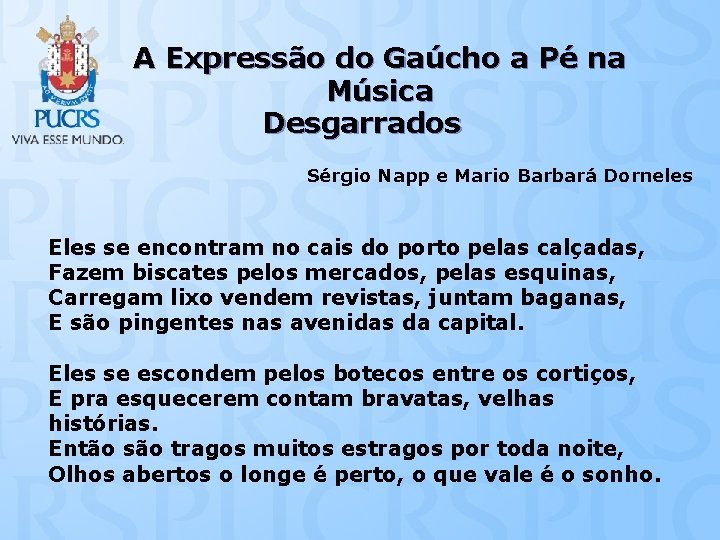A Expressão do Gaúcho a Pé na Música Desgarrados Sérgio Napp e Mario Barbará