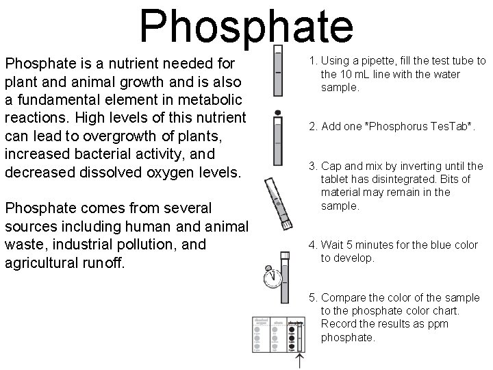 Phosphate is a nutrient needed for plant and animal growth and is also a