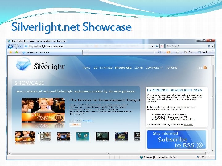Silverlight. net Showcase 