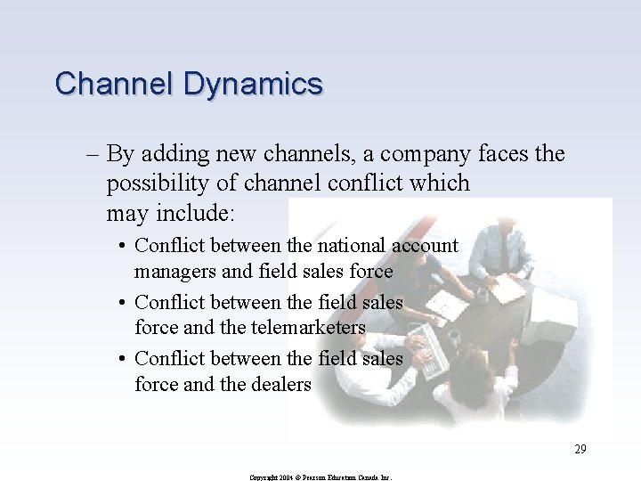 Channel Dynamics – By adding new channels, a company faces the possibility of channel
