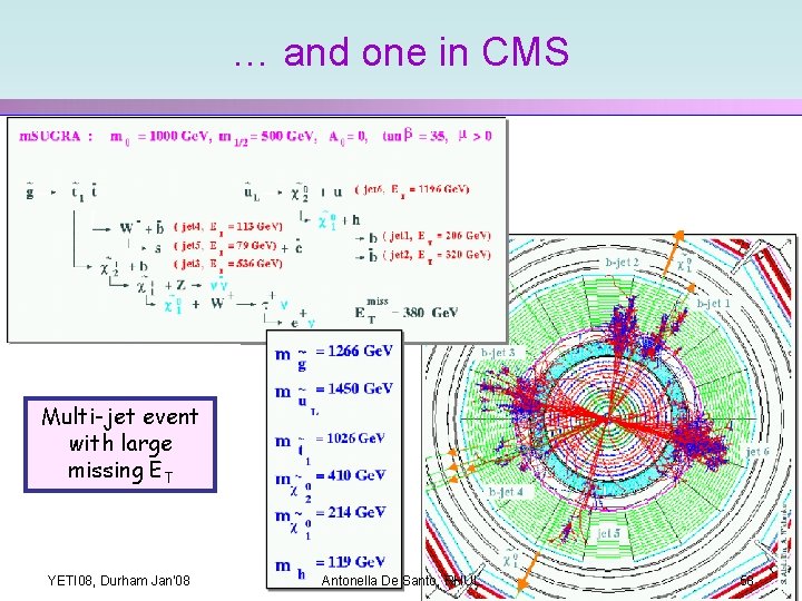 … and one in CMS Multi-jet event with large missing ET YETI 08, Durham