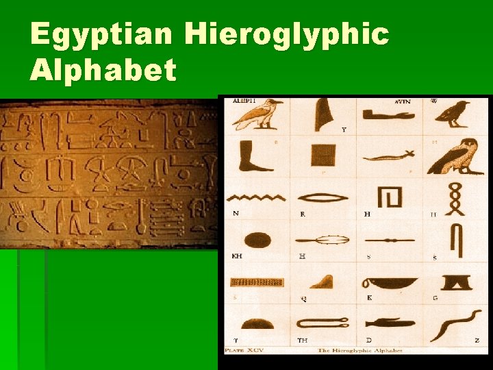 Egyptian Hieroglyphic Alphabet 