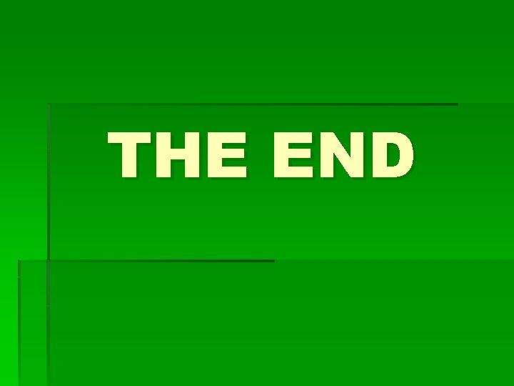 THE END 