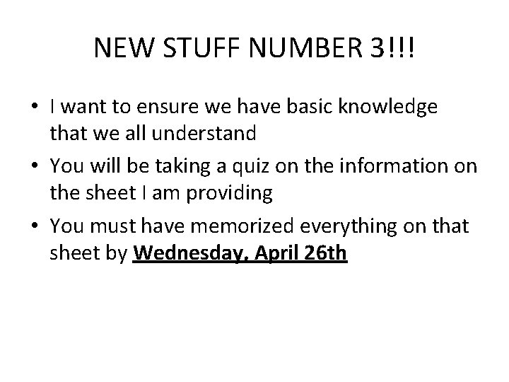 Chapter 17 The Cold War New Stuff Number