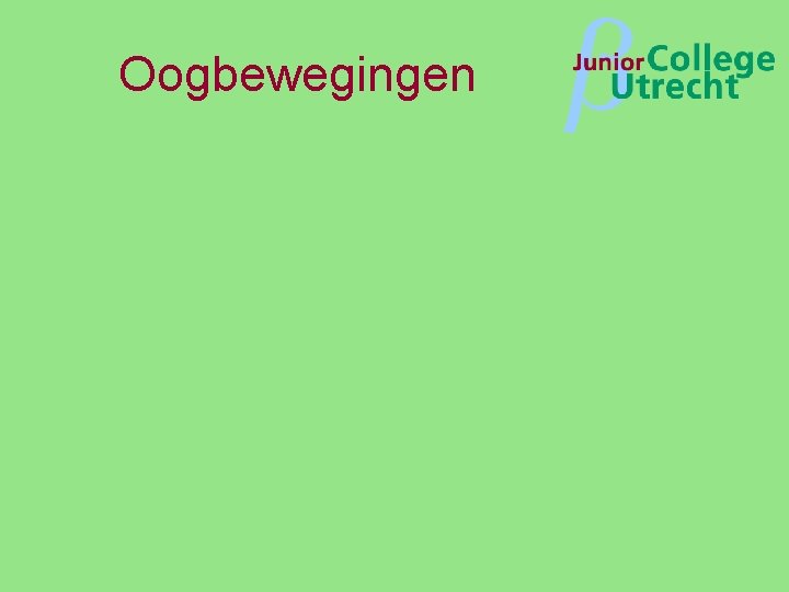 Oogbewegingen β 