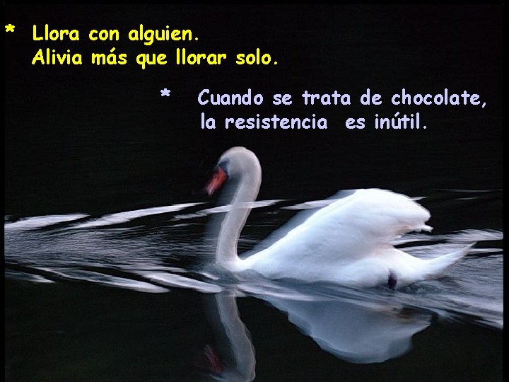 * Llora con alguien. Alivia más que llorar solo. * Cuando se trata de