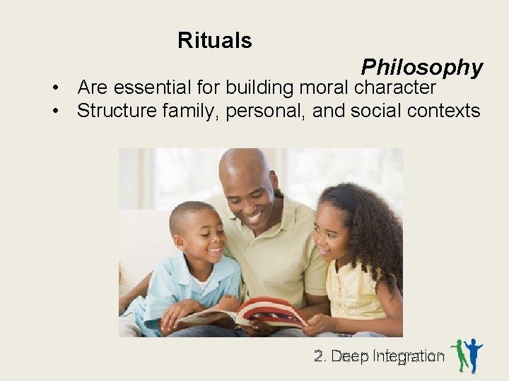 Rituals Philosophy • Are essential for building moral character • Structure family, personal, and