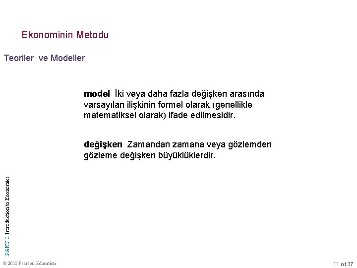 Ekonominin Metodu Teoriler ve Modeller model İki veya daha fazla değişken arasında varsayılan ilişkinin Ekonominin Metodu Teoriler ve Modeller model İki veya daha fazla değişken arasında varsayılan ilişkinin