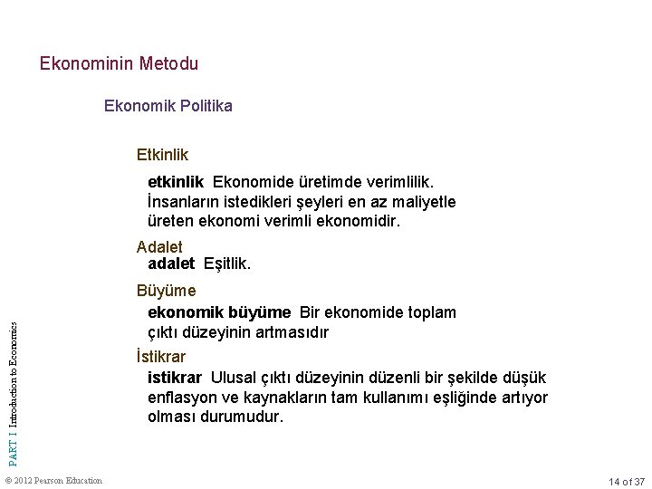 Ekonominin Metodu Ekonomik Politika Etkinlik etkinlik Ekonomide üretimde verimlilik. İnsanların istedikleri şeyleri en az Ekonominin Metodu Ekonomik Politika Etkinlik etkinlik Ekonomide üretimde verimlilik. İnsanların istedikleri şeyleri en az
