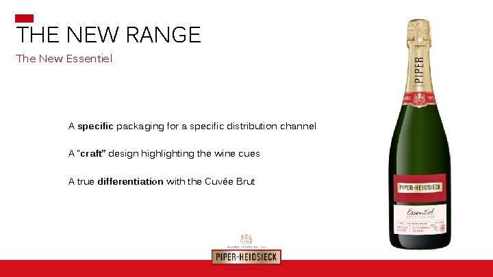 THE NEW RANGE The New Essentiel A specific packaging for a specific distribution channel