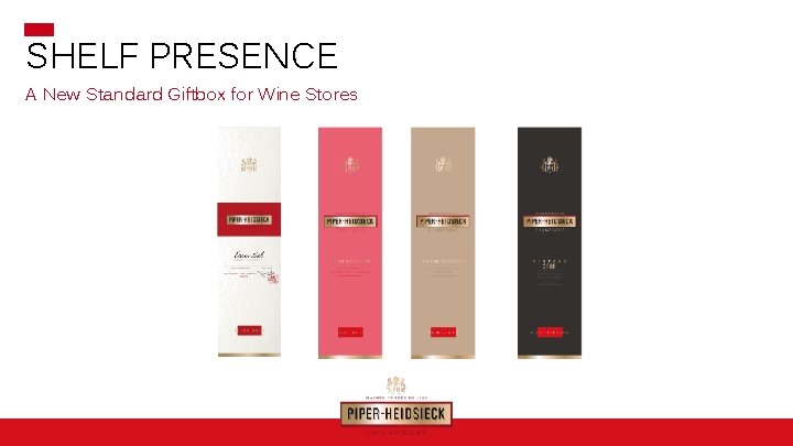 SHELF PRESENCE A New Standard Giftbox for Wine Stores 