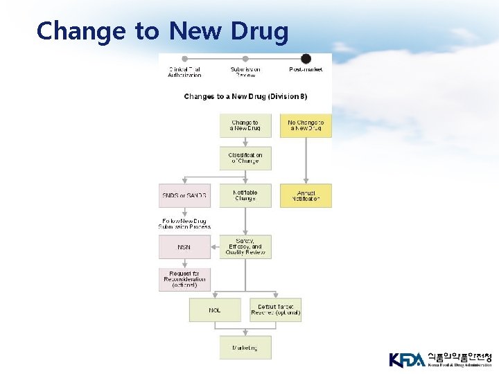 Change to New Drug 