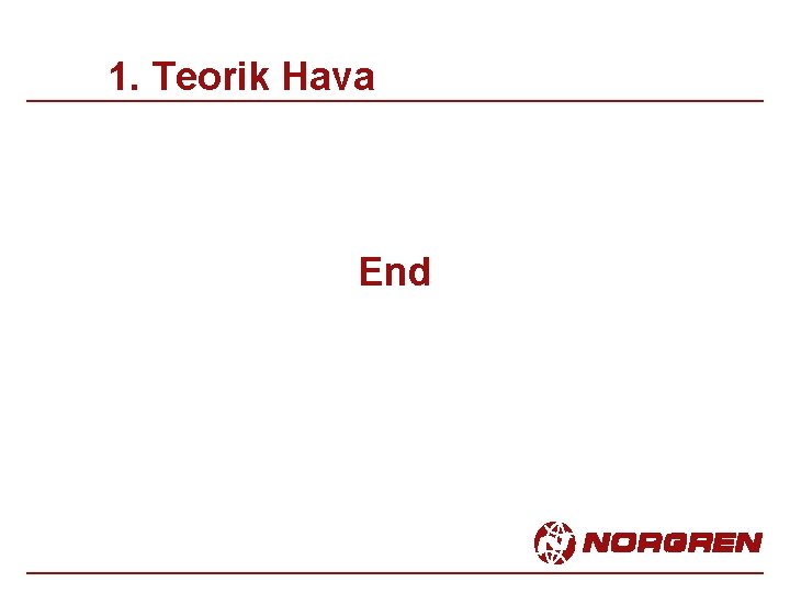 1. Teorik Hava End 