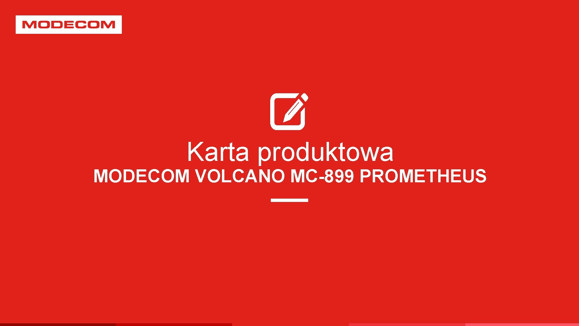 Karta produktowa MODECOM VOLCANO MC-899 PROMETHEUS 