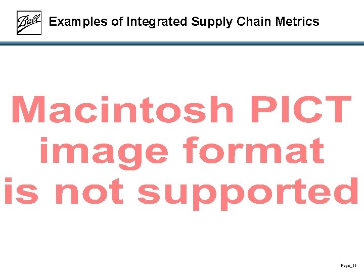 Examples of Integrated Supply Chain Metrics Page_11 