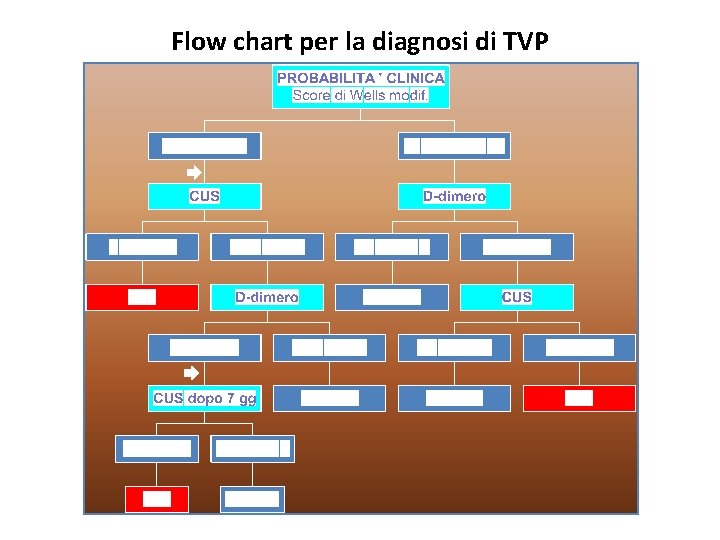 Flow chart per la diagnosi di TVP 