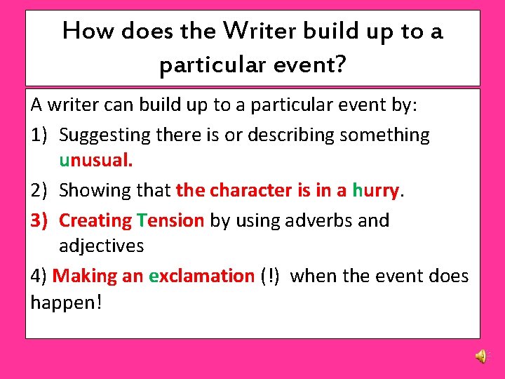 Building Up Question BUILD UP QUESTIONS To be able to answer