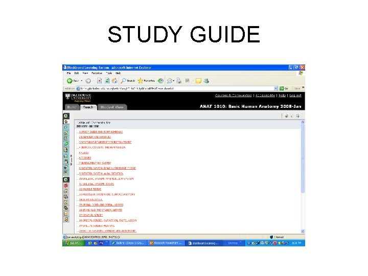 STUDY GUIDE 