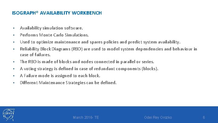 PS Booster RF system Availability model Odei Rey