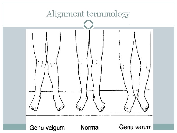 Alignment terminology 