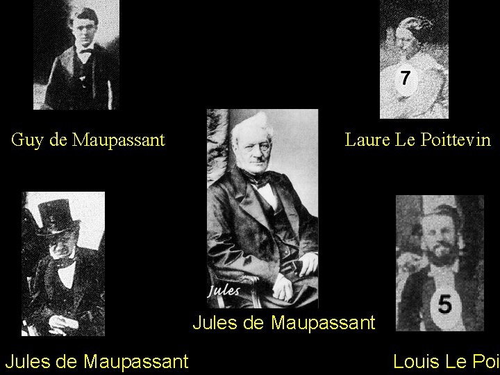 Guy de Maupassant Laure Le Poittevin 2 Jules de Maupassant Louis Le Poi 