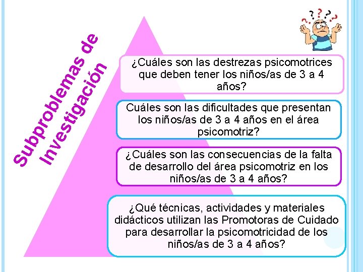 Su bp Inv rob es lem tig a ac s d ión e ¿Cuáles
