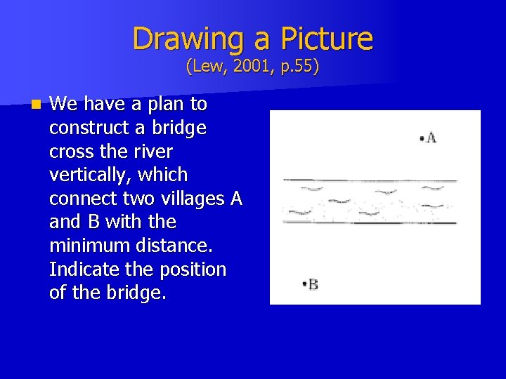 Drawing a Picture (Lew, 2001, p. 55) n We have a plan to construct Drawing a Picture (Lew, 2001, p. 55) n We have a plan to construct