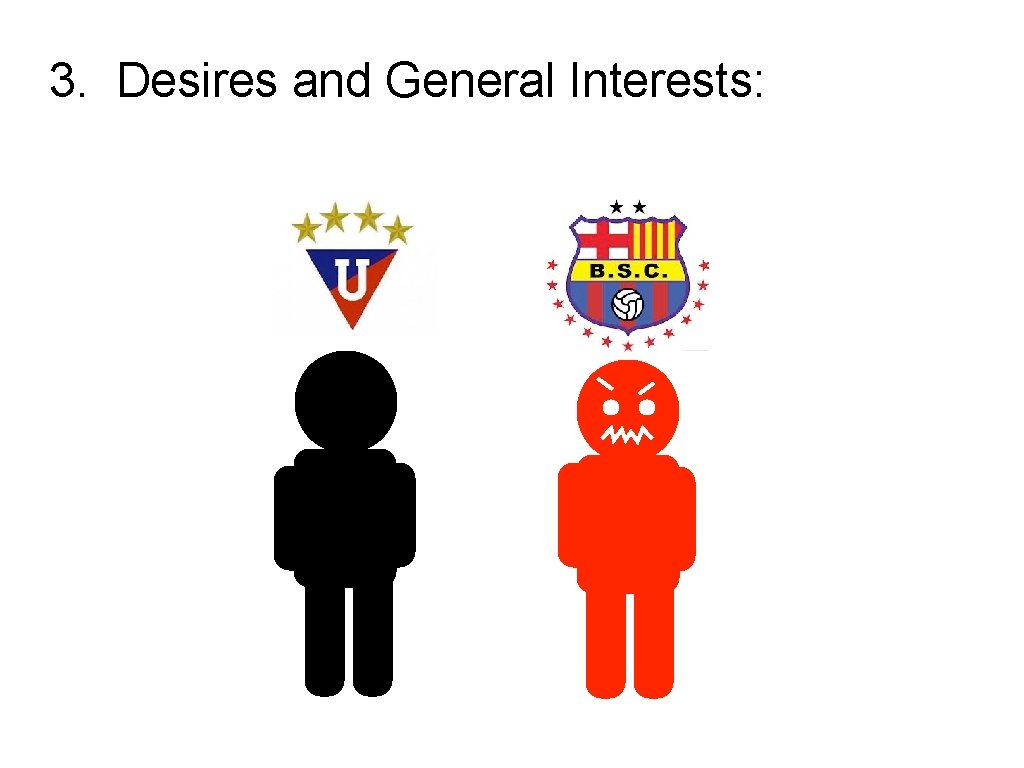 3. Desires and General Interests: 