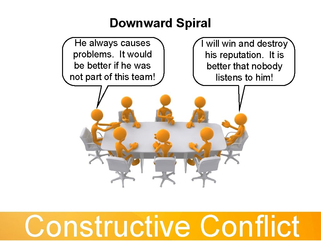 Downward Spiral He always causes problems. It would be better if he was not