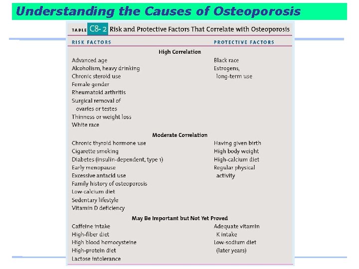 Understanding the Causes of Osteoporosis 