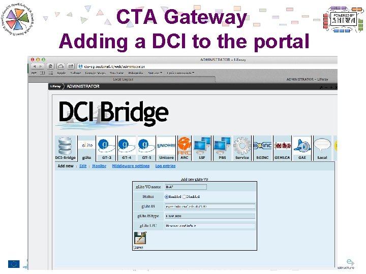 CTA Gateway Adding a DCI to the portal 