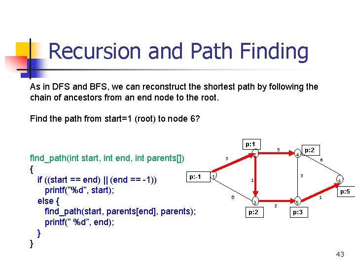 CS 2123 Data Structures Ch 16 Graphs Networks