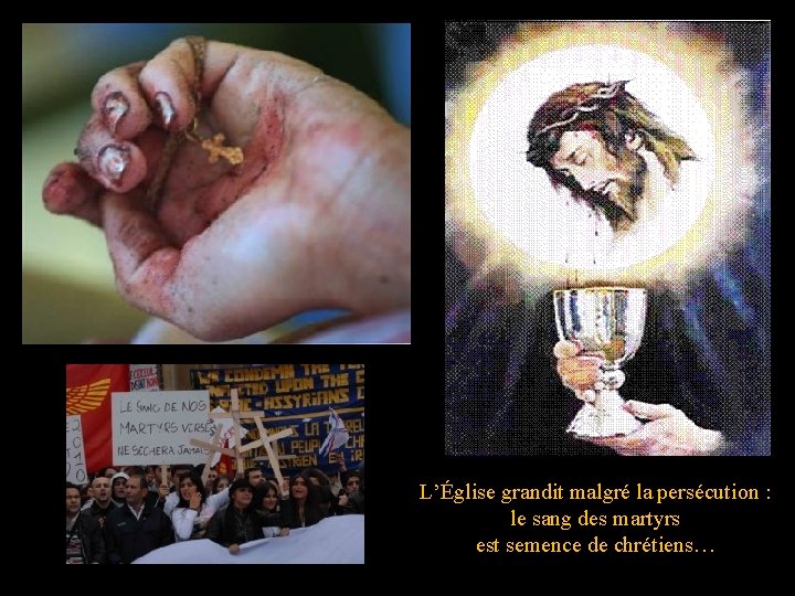 L’Église grandit malgré la persécution : le sang des martyrs est semence de chrétiens…