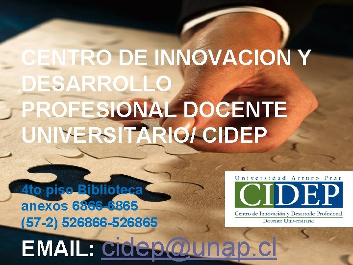 CENTRO DE INNOVACION Y DESARROLLO PROFESIONAL DOCENTE UNIVERSITARIO/ CIDEP 4 to piso Biblioteca anexos