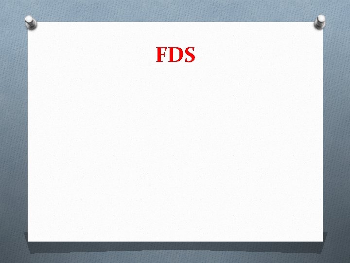 FDS 
