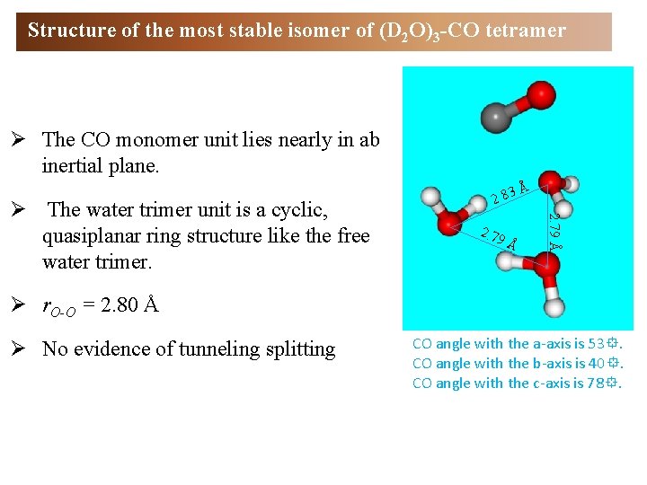 The D 2 O2co And D 2 O3co