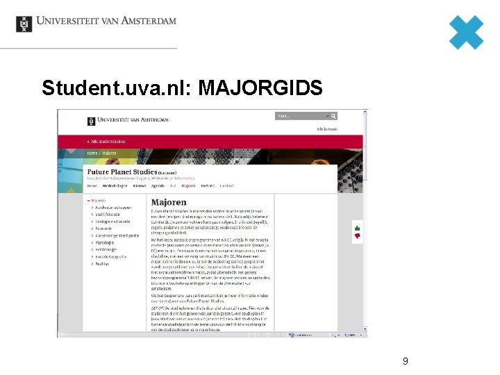 Student. uva. nl: MAJORGIDS 9 