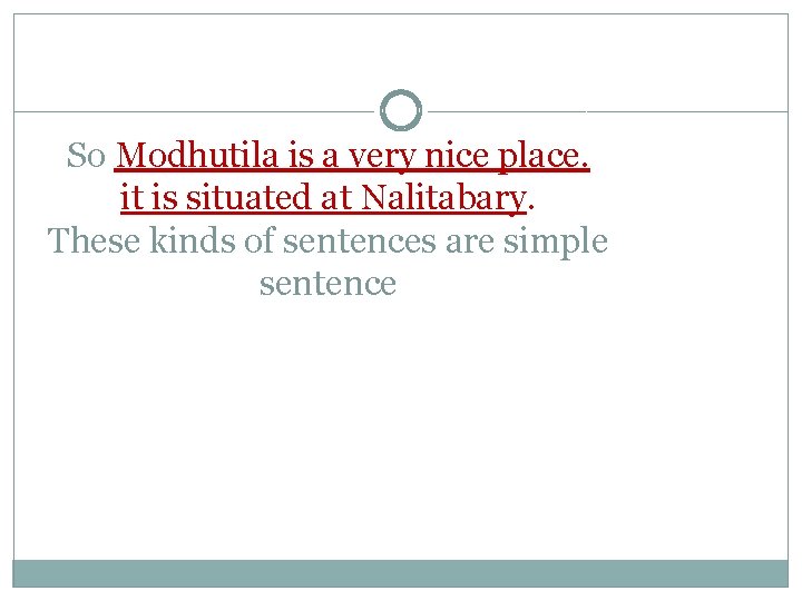 So Modhutila is a very nice place. it is situated at Nalitabary. These kinds