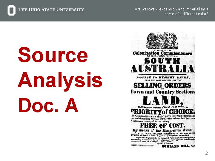 Are westward expansion and imperialism a horse of a different color? Source Analysis Doc.
