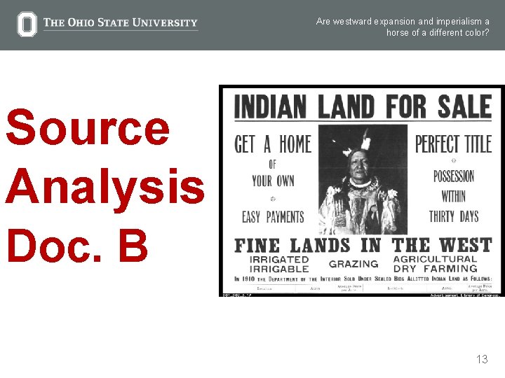 Are westward expansion and imperialism a horse of a different color? Source Analysis Doc.