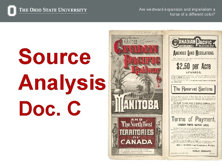 Are westward expansion and imperialism a horse of a different color? Source Analysis Doc.