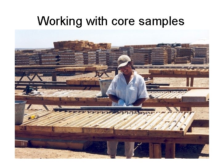 Working with core samples 